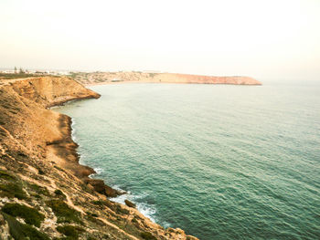 Rock formations in sea