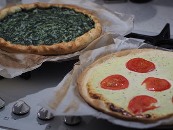 Close-up of food on table