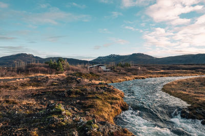 Scenic view of landscape against sky
