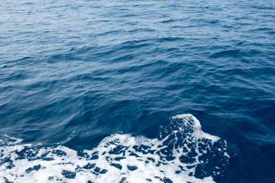 High angle view of sea