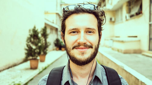 Portrait of a smiling young man