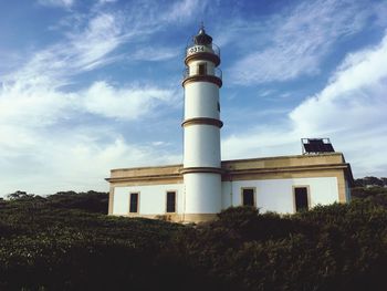 Low angle view of historical building against sky