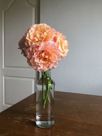 Close-up of flower vase