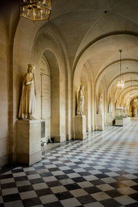 View of statues in building