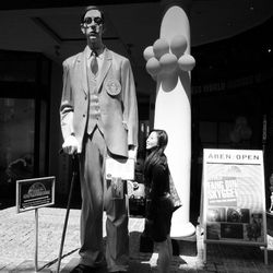Close-up of woman standing in pond