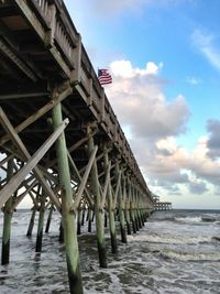 View of pier over sea