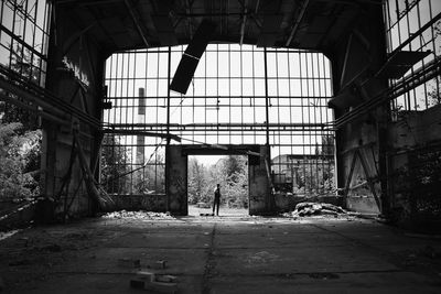 Interior of abandoned building