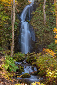 Kumoi no taki falls oirase stream. towada hachimantai national park, aomori, japan