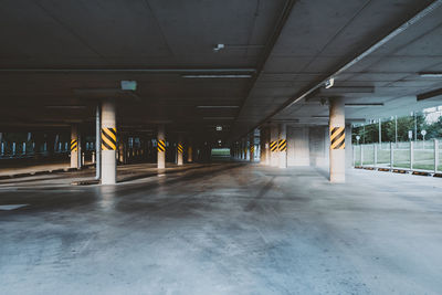 Interior of parking
