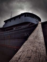 Low angle view of wooden structure