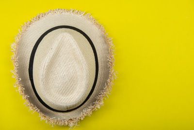 Directly above shot of yellow eye