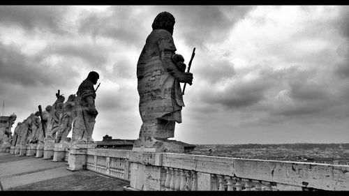 Low angle view of statue