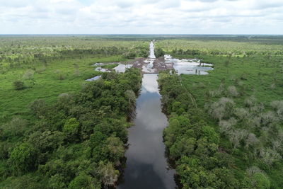 Scenic view of landscape against sky