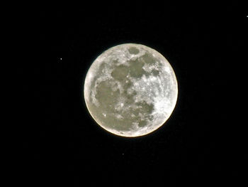 Low angle view of moon in sky