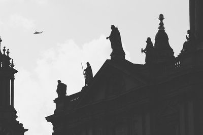 Low angle view of statue