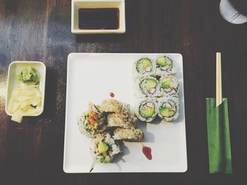 Close-up of food in plate