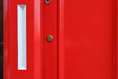 Close-up of closed door