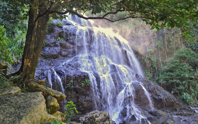 River flowing through rocks