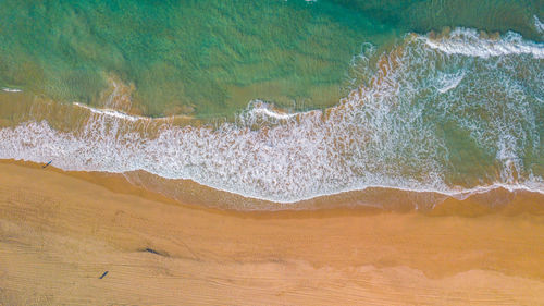 High angle view of beach