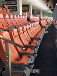 Empty seats in stadium