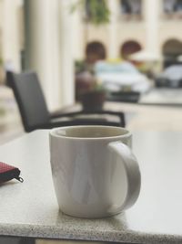 Close-up of coffee on table