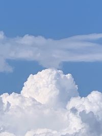 Low angle view of clouds in sky