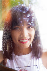 Portrait of a smiling young woman