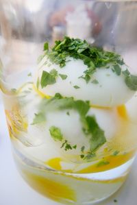 Close-up of boiled eggs in bowl