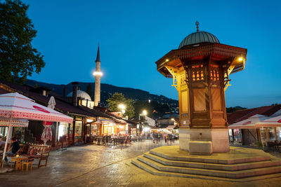 Sarajevo bosnia herzegovina main square taken in june 2022