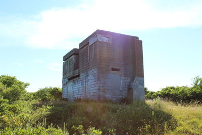 Low angle view of building against sky