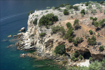 Seascape on aegon sea, thassos, greece