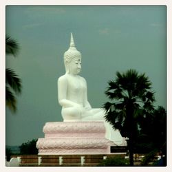 Low angle view of statue