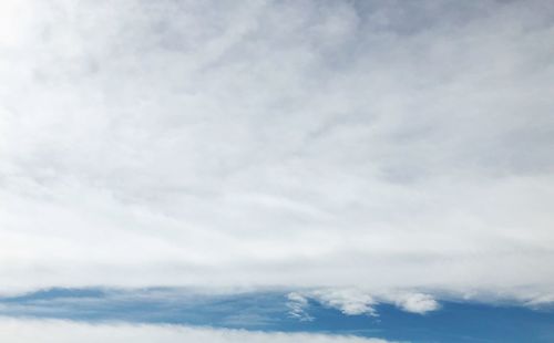 Low angle view of clouds in sky