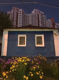 Low angle view of building against sky