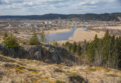 Scenic view of landscape against sky