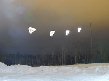 Scenic view of snow covered landscape