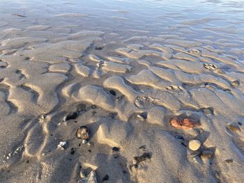 Full frame shot of sand at beach