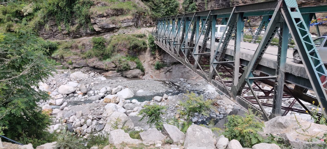 FOOTBRIDGE OVER ROCKS