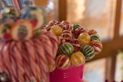 Close-up of candies