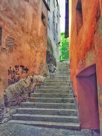 Staircase in front of building