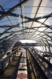 Railroad station platform