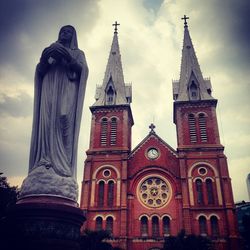 Low angle view of church