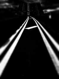 Surface level of empty road