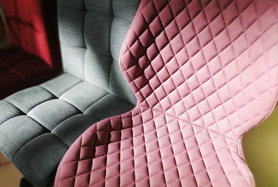 Close-up of sofa on chair