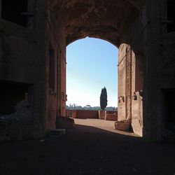 View of historical building against clear sky