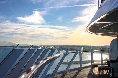 View of boats in sea