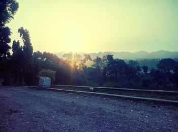 Road passing through mountain