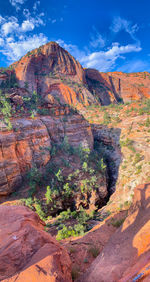 Rock formation in mountains