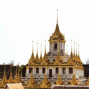 Low angle view of cathedral against clear sky