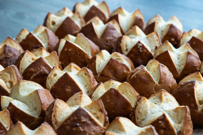 Close-up of bread on table